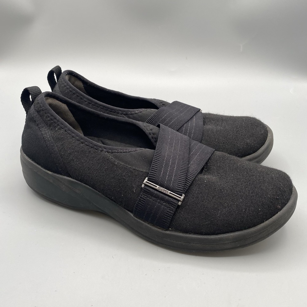 Bzees Niche III Shoes Womens Size 8 Black Slip On Comfort Walking Lightweight